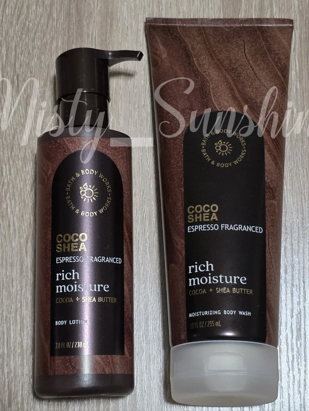 Bath & Body Works Coco Shea Rich Moisture Set - Espresso Fragranced Set New RARE